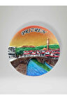 PRİZREN ( KOSOVA ) Temalı Polyester Kabartma Magnet Buzdolabı Süsü Mavi
