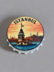 İSTANBUL Temalı Kapak Şeklinde Açacak Magnet Şişe Açacağı