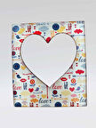 Sevimli Sözlü Çerçeve Magnet  Fotoğraf Alanlı Buzdolabı Süsü  9,5 cm x 11 cm