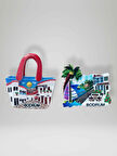 BODRUM Temalı (2 ADET) Kabartmalı Polyester Magnet Buzdolabı Süsü (kod:919) 