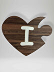 I Harfi (Sol Parça) – Ahşap Puzzle Kalp Harf Magnet – Buzdolabı Süsü – İkili Uyumlu (kod:1009)