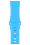 Watch 2 3 4 5 6 7 8 9 Se 38 40 41mm Uyumlu Spor Silikon Kordon Bebek Mavi Kayış 