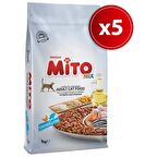 Mito Mix Yetişkin Kedi Maması 1 kg x 5 Adet (Kapalı Paket)