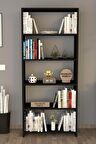5 Raflı Kitaplık Siyah