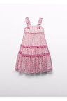Mayoral Abel&Lula Kız Çocuk Çiçekli Şifon Elbise_mnvs5055 