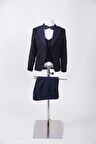 Doctor Junior Slim Fit İşlemeli Erkek Çocuk Smokin Takım Elbise_mnvs2289