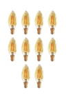 10'lu 4 Watt Rustik Led Ampul Ct-4280 AMBER RENK