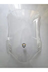 MOTOCAM Mondial Skuty Siperlik Ön Cam 2023-2025 Model 48cm Şeffaf Renkli 4mm