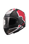 Rapıd 2 Grıd Kapalı Kask Mat Siyah-beyaz-kırmızı