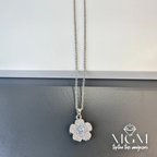 Rodyum Zirkon Taşlı Zincir Çelik Uç Kısmı Pirinç Kolyeler 40 + 5 Cm Uzatma Payı - Kl0129