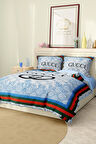 Marka Nevresim Takımı Çift Kişilik Pamuklu Saten Kumaş 6 Parça 3D Dijital Baskı Duvet Cover Set