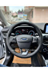 Ford Transit 2020 Derili Direksiyon 2024  Araca Özel Orijinal Kaplama Deri Direksiyon Kılıfı