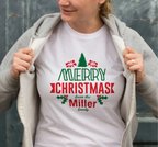 Livizmir Moda Yılbaşı Merry Christmas Miller Baskılı Oversize Bisiklet Yaka T-shirt - Beyaz