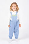 Miniğimin Cicileri salopet 2 li Kız Çocuk Takım - Açık Mavi