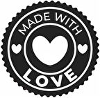 Miyrem Sevgi İle Yapılmıştır Tasarım Sticker x 40 cm