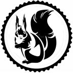 Miyrem Fındık Yiyen Dincap Tasarım Sticker 30 x 30 cm