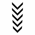 Miyrem Çatal Ok 3 Motosiklet Çamurluk Sticker  34 cm x 6 cm