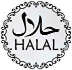 Miyrem Helal Gıda Amblemi Sticker 40 x 40 cm