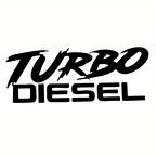 Miyrem Turba Diesel Oto Arka Cam Sticker 23 x 9 cm