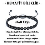 Hematit Bileklik - Nancy Black Bileklik - Tasarım Bileklik Özel Kesim Ayarlanabilir