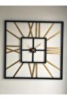 Ferforje 80*80 Cm Metal Duvar Saati