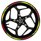 CB125R kırmızı yazılı  mavi reflektif pençe şeritli