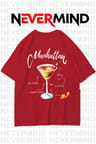 Unisex Manhattan Kokteyl Oversize Tişört