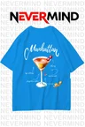 Unisex Manhattan Kokteyl Oversize Tişört