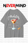 Unisex Manhattan Kokteyl Oversize Tişört