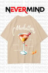 Unisex Manhattan Kokteyl Oversize Tişört