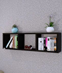 Yatay Raf ,dekoratif Raf,aksesuar Raf Kitaplık Siyah