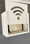 Modem Saklama Kutusu Duvar Düzenleyici Mdf Uzunluk (22CM) Genişlik (28CM) Derinlik (12CM)