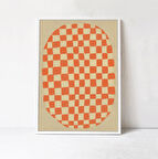 Kırmızı ve Bej Duvar Sanatı, Soyut