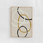 Soyut Sanat: Nötr tonlarda dekor, Minimal Çizgi Sanatı