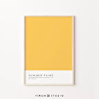 Renk Blok Sanatı, Renkli Duvar Sanatı, Pastel Sarı Dekor, Yurt Odası Duvar Sanatı