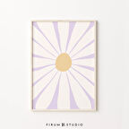 Papatya Duvar Sanatı, Bohem Sanatı, Leylak Duvar Sanatı, Pastel Oda Dekoru, Danimarka Pastel Dekoru