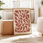 Soyut Botanik Yaprak Sanatı