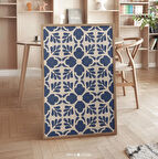 Akdeniz Çinisi, Çivit Mavisi ve Bej Çiçek Sanatı