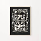 Siyah ve Bej Sanatı, Halk Sanatı, Sanat, Organik Şekiller, Daire Duvar Dekoru, Gri Duvar Sanatı