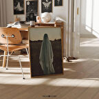 Dark Academia Spooky Woman Vintage Art: Cadılar Bayramı Dekoru ( )