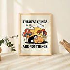 ÇERÇEVELİ Cottagecore Kedi Baskısı, En İyi Şeyler Sağlıklı Söz Posteri, Çiftlik Evi Yurt Baskıları