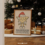 Retro Yıldız Noel Duvar Sanatı