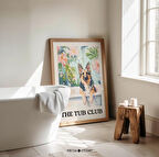 Alman Çoban Köpeği Küvet Kulübü Sanatı