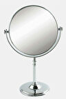 Krom Ayaklı Masa Üstü Makyaj Aynası Çift taraflı 3x Büyütme