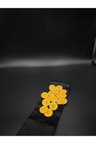 Sarı Polyester Düğme 17.8mm 28 boy 20 adet