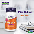 Now Foods Vitamin A 10,000 IU 100 Softgels