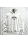 NY Brooklyn Baskılı Kapüşonlu Sweatshirt Hoodie Kalın Kumaş 3 İplik Şardonlu
