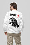Berserk Baskılı Unisex Oversize Anime Sweatshirt
