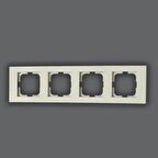 Ovivo Grano Beyaz Dörtlü Çerçeve