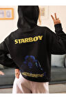 The Weeknd Starboy Baskılı Unisex Oversize Rapper Hoodie
